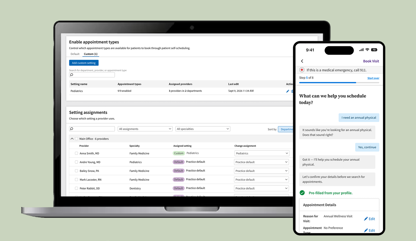 Patient Self-Scheduling
