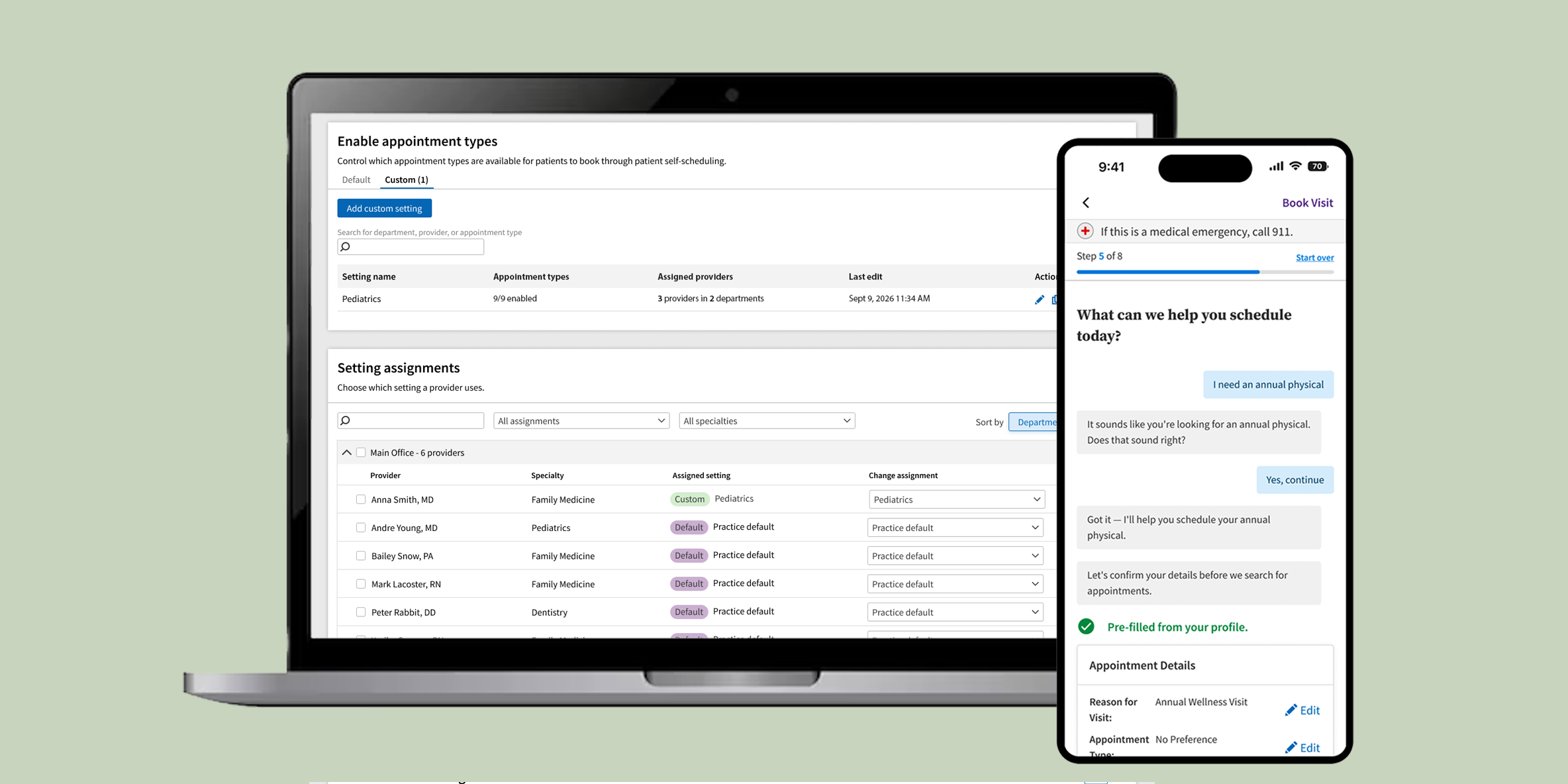 Patient self-scheduling — overview