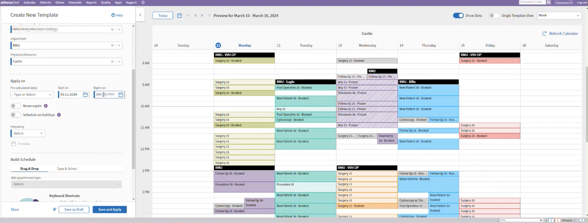 Schedule Builder — overview
